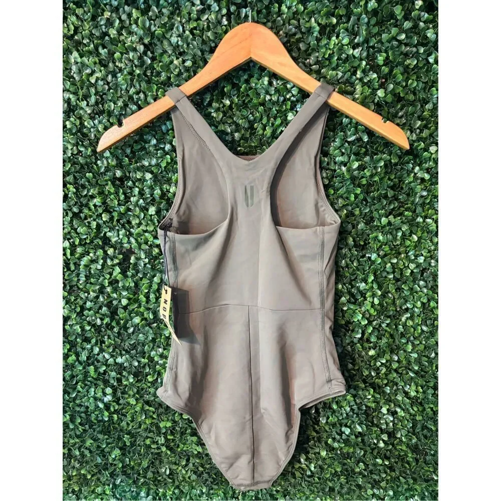 NWT NOBULL Women’s One Piece Swimsuit - X-Small - Olive Green